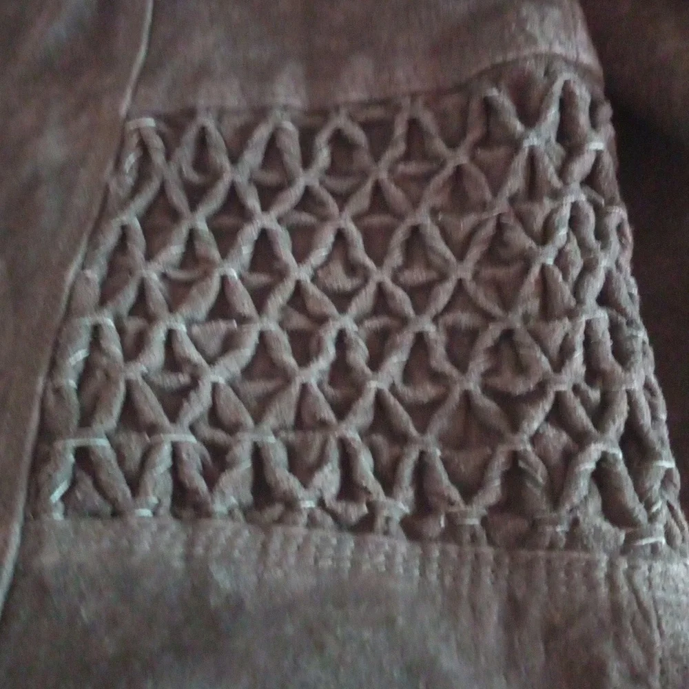 Nwt Coldwater Creek Suede Jacket in Rich Brown Womans Medium - Picture 9 of 14